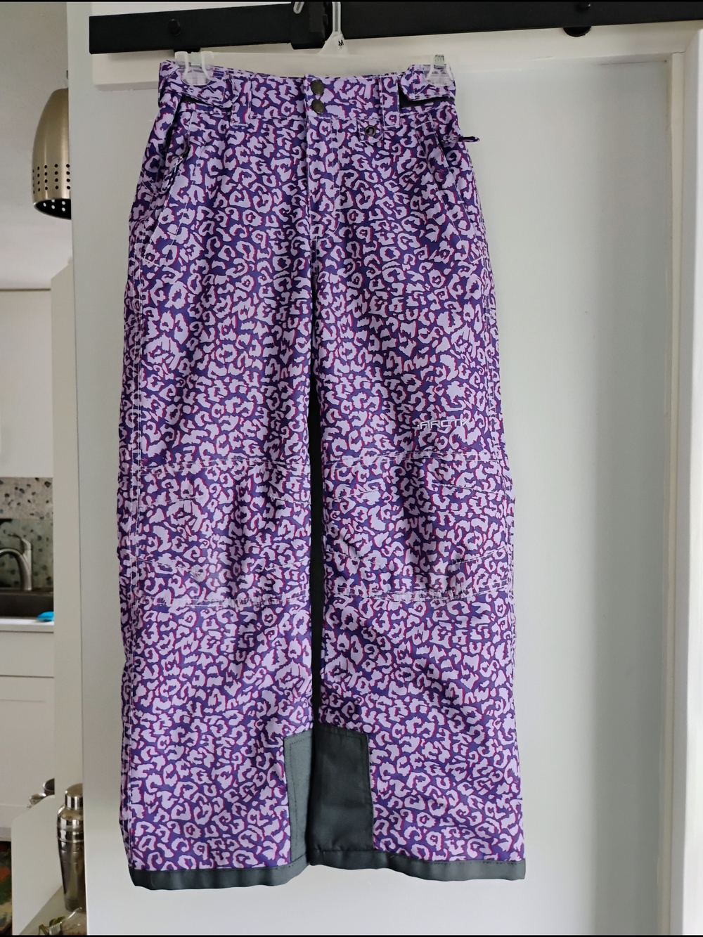 Arctix Youth Purple Leopard Print Snow Pants